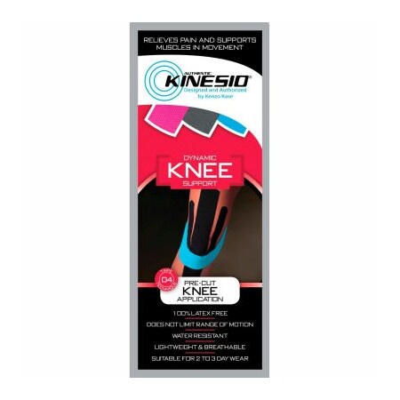 Fabrication Enterprises Kinesio Pre-Cut Kinesiology Tape, Knee, Case of 20 24-4933-20